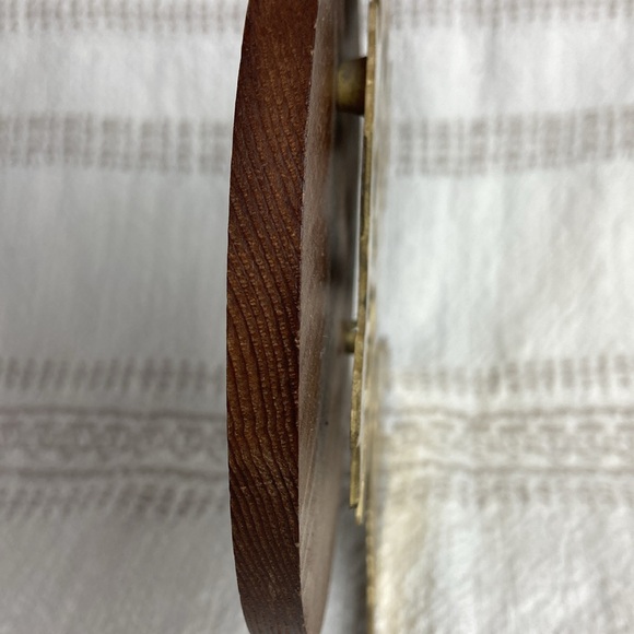 Solid Brass Bonsai Tree of Life and Wood Full Moon Wall Art - Picture 5 of 9